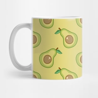 Avocado Slice Pattern Mug